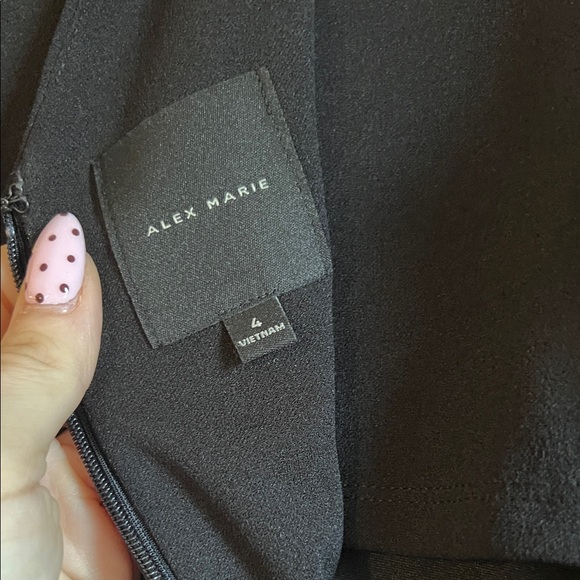 Alex Marie Black Backless Dress - Picture 2 of 7